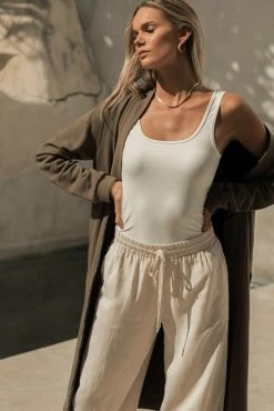 WORUI Suni Duster Cardigan In Olive - FINAL SALE