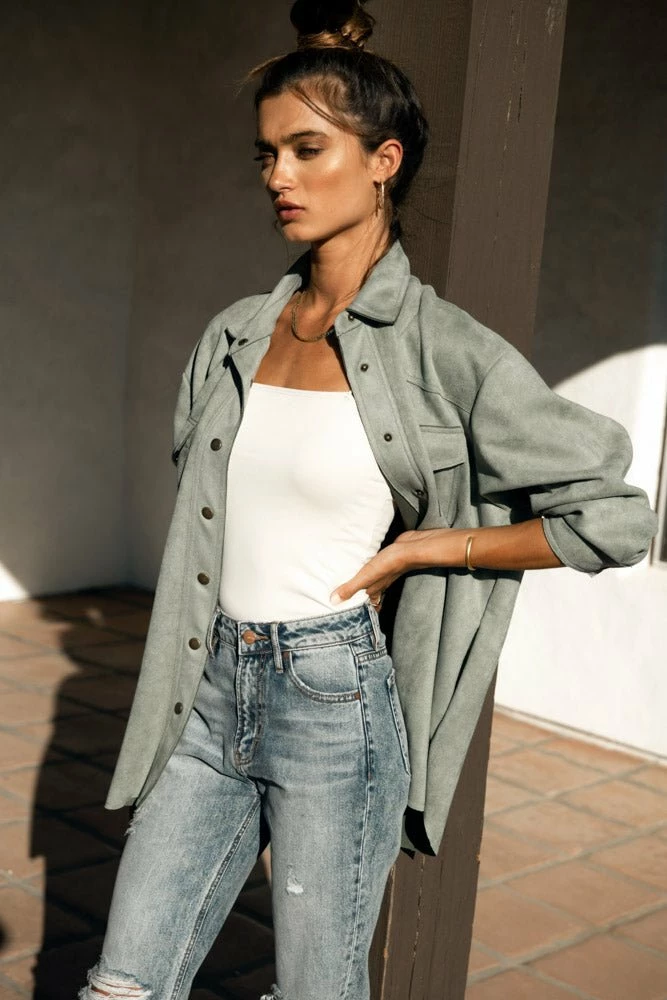 Best reviews of ๐ VEVERET Faux Suede Shacket - FINAL SALE ๐ฅฐ 2 VEVERET Faux Suede Shacket - FINAL SALE