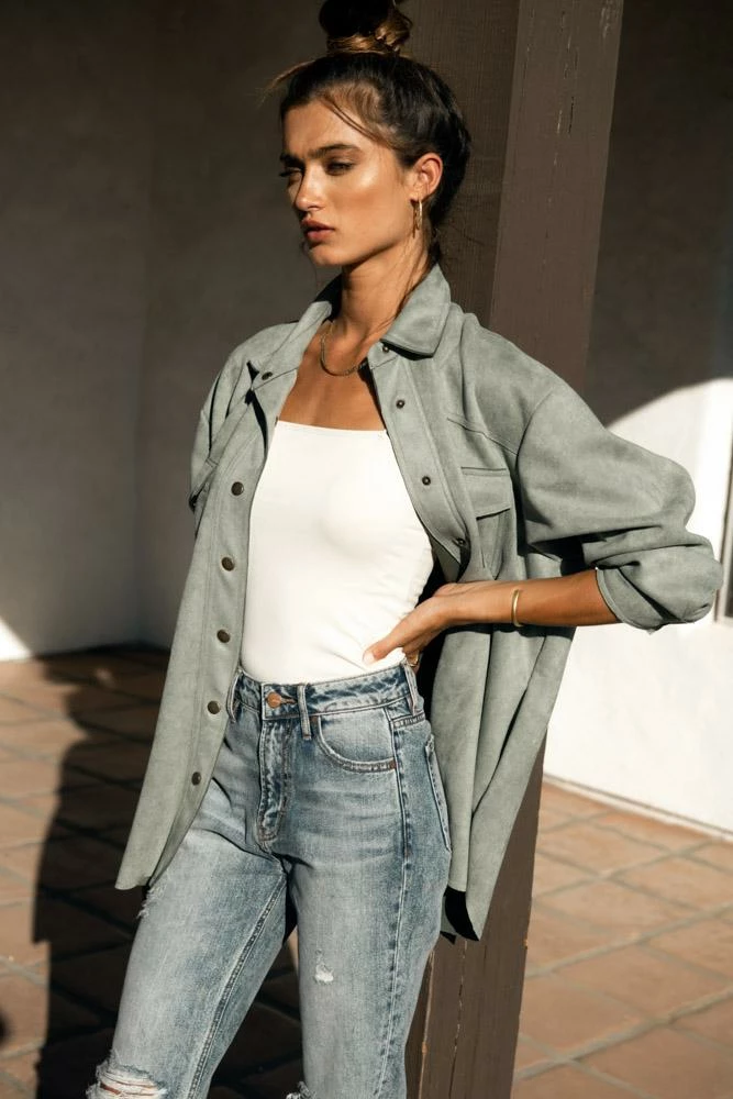 Best reviews of ๐ VEVERET Faux Suede Shacket - FINAL SALE ๐ฅฐ 9 VEVERET Faux Suede Shacket - FINAL SALE