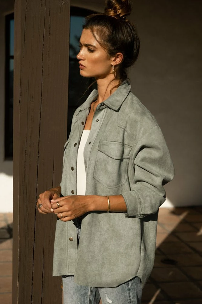 Best reviews of ๐ VEVERET Faux Suede Shacket - FINAL SALE ๐ฅฐ 3 VEVERET Faux Suede Shacket - FINAL SALE