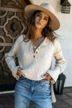 HEM&THREAD Justine Top In Grey - FINAL SALE