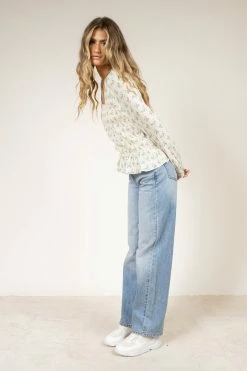 SINA Ariana Smocked Blouse Tops