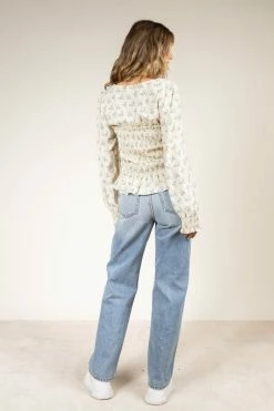 SINA Ariana Smocked Blouse Tops