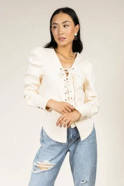 Deals โค๏ธ SINA Micah Top In Cream - FINAL SALE ๐ 8 SINA Micah Top In Cream - FINAL SALE
