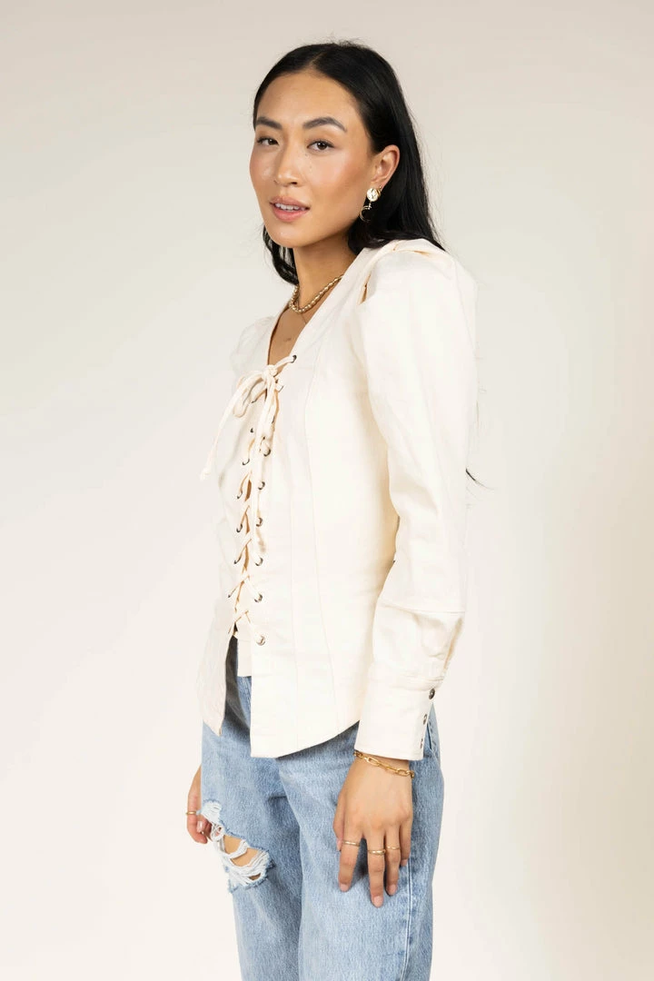 Deals โค๏ธ SINA Micah Top In Cream - FINAL SALE ๐ 6 SINA Micah Top In Cream - FINAL SALE