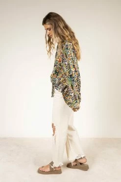 LIME N CHILI Kayte Button Down Top - FINAL SALE