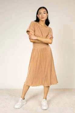 SINA Adaline Midi Dress In Blush - FINAL SALE