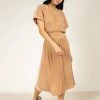 SINA Adaline Midi Dress In Blush - FINAL SALE
