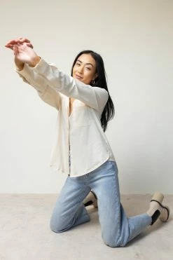 WORUI Mason Button Up In Cream - FINAL SALE
