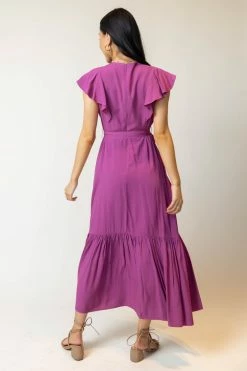 WORUI Dresses Kasey Maxi Dress In Magenta