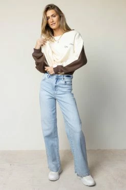 BAILEY ROSE Don't Know Don't Care Pullover In Brown Tops