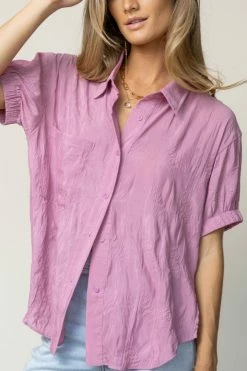 SINA Hartley Button Down In Pink - FINAL SALE