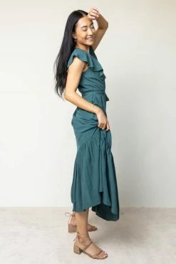 WORUI Kasey Maxi Dress In Teal Dresses