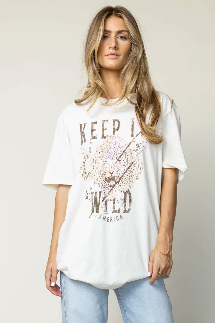 Deals π SWEET CLAIRE Keep It Wild Tiger Tee - FINAL SALE Tops π 1 SWEET CLAIRE Keep It Wild Tiger Tee - FINAL SALE Tops