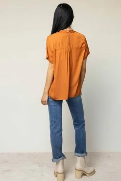 New π FUN 2 FUN Anne Blouse In Rust - FINAL SALE 𧨠9 FUN 2 FUN Anne Blouse In Rust - FINAL SALE