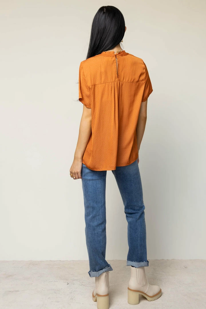 New π FUN 2 FUN Anne Blouse In Rust - FINAL SALE 𧨠5 FUN 2 FUN Anne Blouse In Rust - FINAL SALE