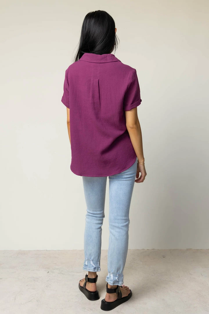 Flash Sale π₯° FUN 2 FUN Tops Piper Button Down Top In Purple - FINAL SALE π₯ 4 FUN 2 FUN Tops Piper Button Down Top In Purple - FINAL SALE