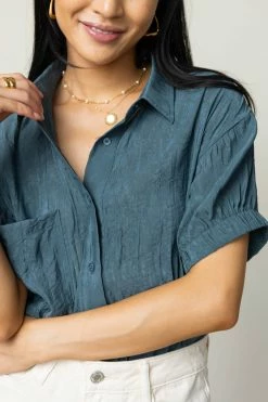 Buy π₯° SINA Hartley Button Down In Teal β 9 SINA Hartley Button Down In Teal