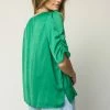 FUN 2 FUN Belinda Blouse In Kelly Green - FINAL SALE