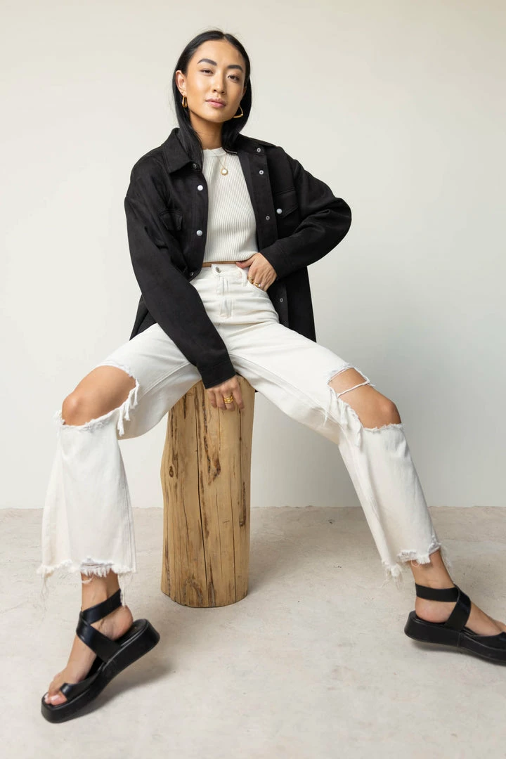 Hot Sale ๐ HYFVE Lake Faux Suede Shacket - FINAL SALE ๐ฅฐ 4 HYFVE Lake Faux Suede Shacket - FINAL SALE