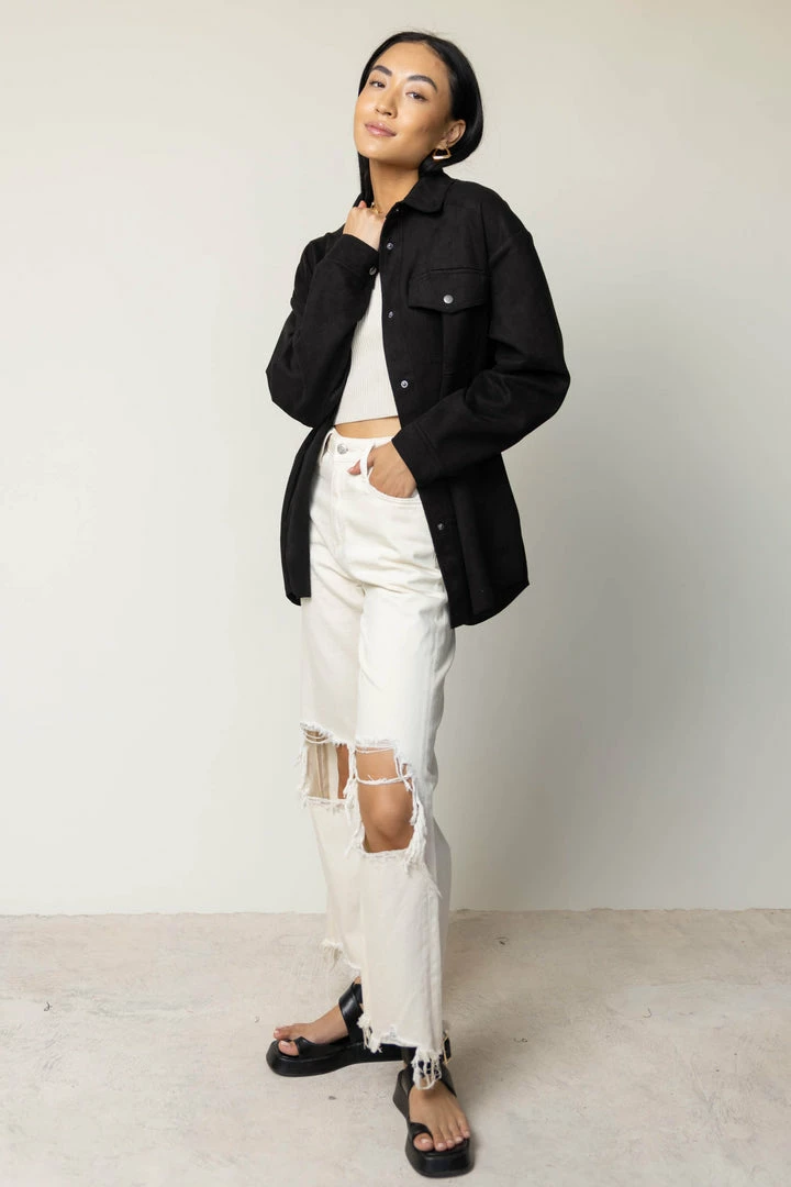 Hot Sale ๐ HYFVE Lake Faux Suede Shacket - FINAL SALE ๐ฅฐ 5 HYFVE Lake Faux Suede Shacket - FINAL SALE