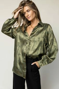 Cheap β LIME N CHILI Jaden Button Down Top In Green - FINAL SALE π 8 LIME N CHILI Jaden Button Down Top In Green - FINAL SALE