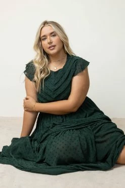 SINA Ulysses Maxi Dress In Hunter Green - FINAL SALE