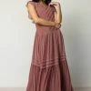 SINA Ulysses Maxi Dress In Mauve - FINAL SALE
