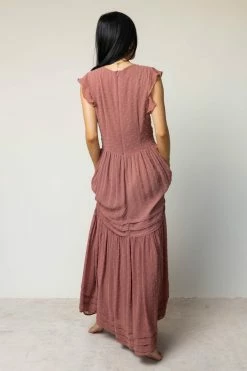 SINA Ulysses Maxi Dress In Mauve - FINAL SALE
