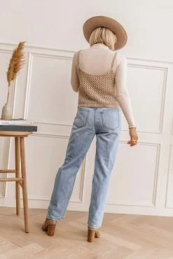 GINGER G Ribbed Long Sleeve Mock Neck - FINAL SALE