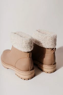 FREE SOUL/MIRACLE MILE Evangeline Zip Boots In Taupe - FINAL SALE