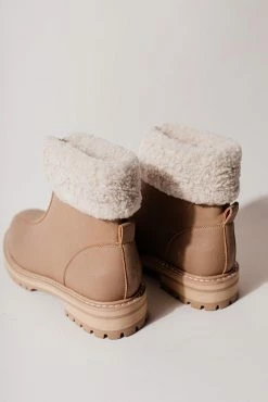 FREE SOUL/MIRACLE MILE Evangeline Zip Boots In Cognac - FINAL SALE