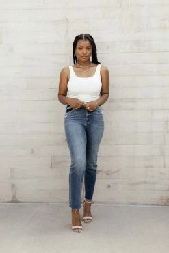 PLASTIC Jeans Flying Monkey Stretchy Straight Leg Denim