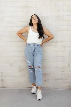 PLASTIC Lynette High Rise Straight Leg Jeans - FINAL SALE