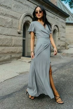 ROKOKO Cecelia Wrap Dress In Lavender - FINAL SALE