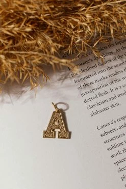 LA RADIANT VAL JEAN GLOBAL Jewelry Gold Alphabet Charm - FINAL SALE