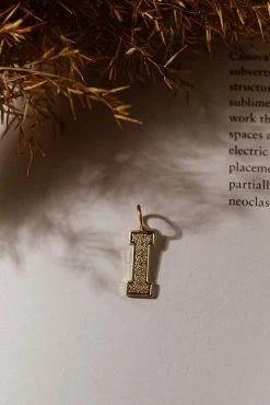 LA RADIANT VAL JEAN GLOBAL Jewelry Gold Alphabet Charm - FINAL SALE