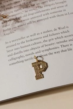 LA RADIANT VAL JEAN GLOBAL Jewelry Gold Alphabet Charm - FINAL SALE