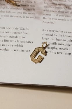 LA RADIANT VAL JEAN GLOBAL Jewelry Gold Alphabet Charm - FINAL SALE
