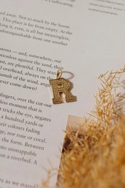 LA RADIANT VAL JEAN GLOBAL Jewelry Gold Alphabet Charm - FINAL SALE