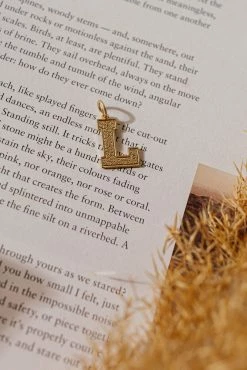 LA RADIANT VAL JEAN GLOBAL Jewelry Gold Alphabet Charm - FINAL SALE