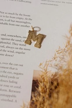 LA RADIANT VAL JEAN GLOBAL Jewelry Gold Alphabet Charm - FINAL SALE