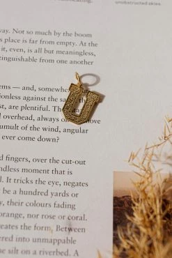 LA RADIANT VAL JEAN GLOBAL Jewelry Gold Alphabet Charm - FINAL SALE