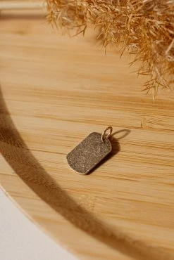 LA RADIANT VAL JEAN GLOBAL Dog Tag Pendant - FINAL SALE