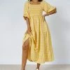 WELLMADE INC Elliot Gingham Dress - FINAL SALE