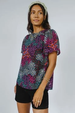 LAKE FLOWER FASHION Thalia Blouse In Multi - FINAL SALE