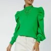 Flying Tomato Monroe Blouse In Green - FINAL SALE Tops