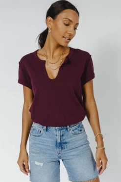WORUI Tops Marissa Tee In Maroon
