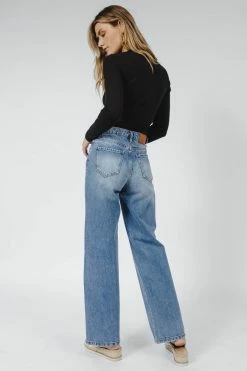 LIME N CHILI Arden Ribbed Top In Black - FINAL SALE