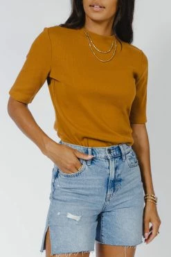 WORUI Tops Lennox Top In Camel - FINAL SALE